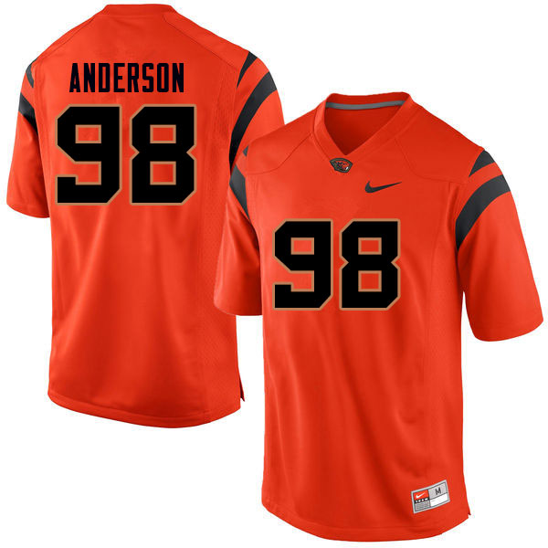 Men #98 Cody Anderson Oregon State Beavers College Football Jerseys Sale-Orange